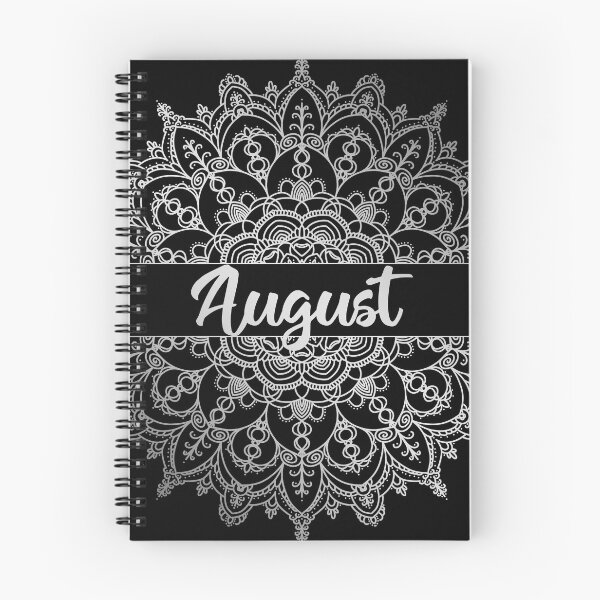 Item preview, August month for bullet journal in silver designed and sold by felinefeelings.