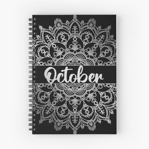 Item preview, October month for bullet journal in silver designed and sold by felinefeelings.
