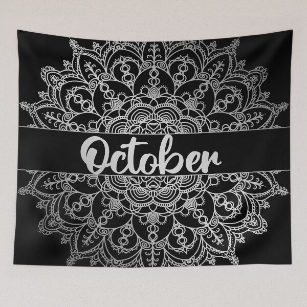Item preview, October month for bullet journal in silver designed and sold by felinefeelings.