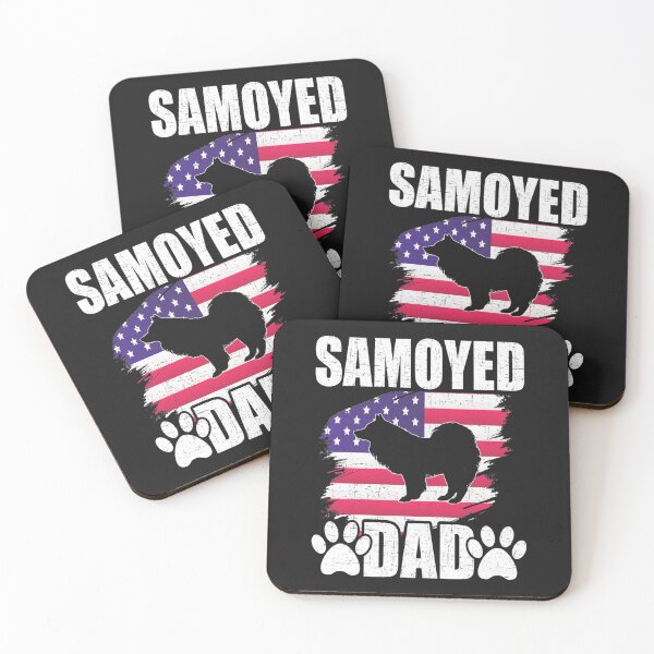 Item preview, Samoyed Dad Dog Lover American US Flag Long Sleeve TShirt90 designed and sold by ayeshacl.