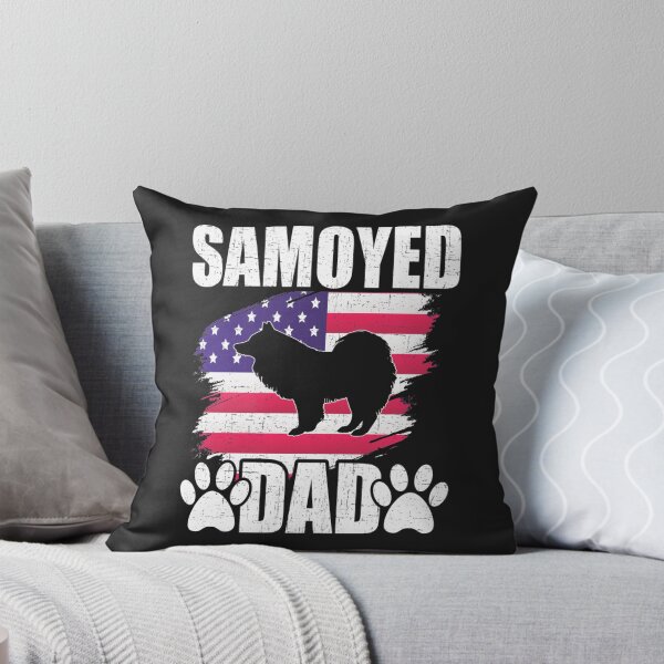 Item preview, Samoyed Dad Dog Lover American US Flag Long Sleeve TShirt90 designed and sold by ayeshacl.