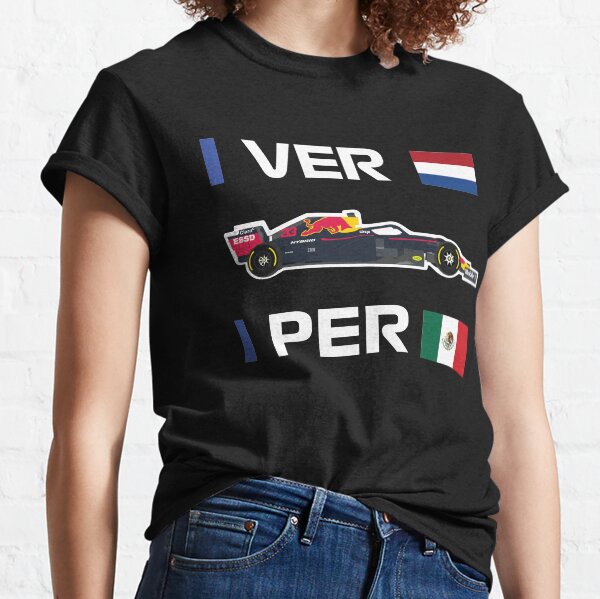 Honda F1 Team Max Verstappen Sergio Perez RB16B 2021 Red Racing Bull T-shirt classique