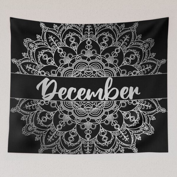 Item preview, December month for bullet journal in silver designed and sold by felinefeelings.