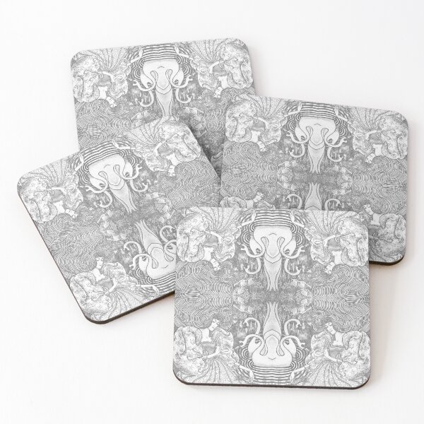 Item preview, Be In The Flow .. Lady and Swans Dolce Leda's Meditation Jan Toorop in Grey designed and sold by SpiritGifts.