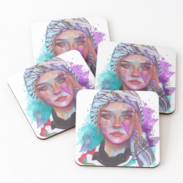 Item preview, Palestine - Proud Palestinian Woman Portrait designed and sold by Enella's Corner.