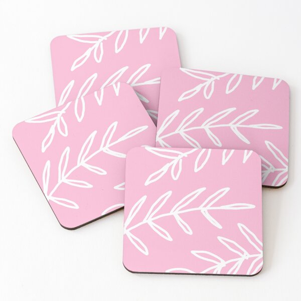 Item preview, "cute bohemian leaves on pink background" designed and sold by tudoo.