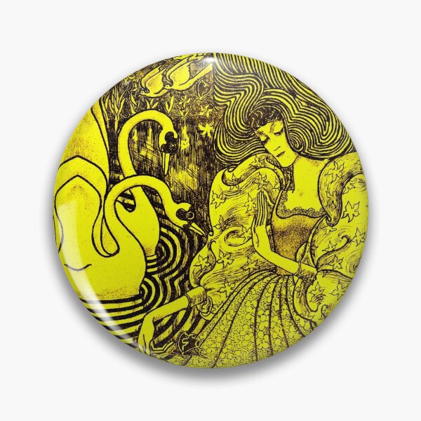 Item preview, Be In The Flow .. Dolce Leda's Meditation Jan Toorop in Lady and Swans Bright Yellow designed and sold by SpiritGifts.