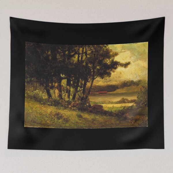 Item preview, Cows Grazing Near River - Edward Bannister - c1891 designed and sold by CrankyOldDude.