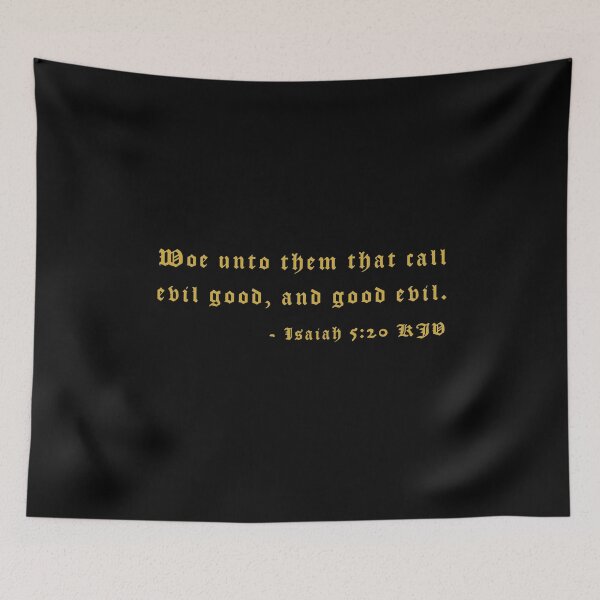 Item preview, Isaiah 5:20 KJV 1611 Gold Print designed and sold by VerShirts.