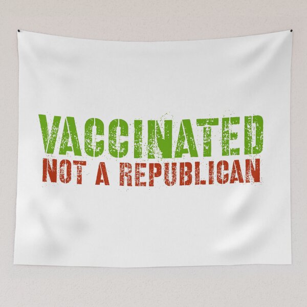 Item preview, Vaccinated Not Republican designed and sold by The Pattern Artist.