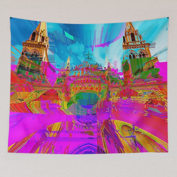 Item preview, Brazilian Cathedral Glitch Art designed and sold by glitchhub.