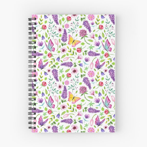 Item preview, Flowers and butterflies pattern designed and sold by Georgia Zervos.