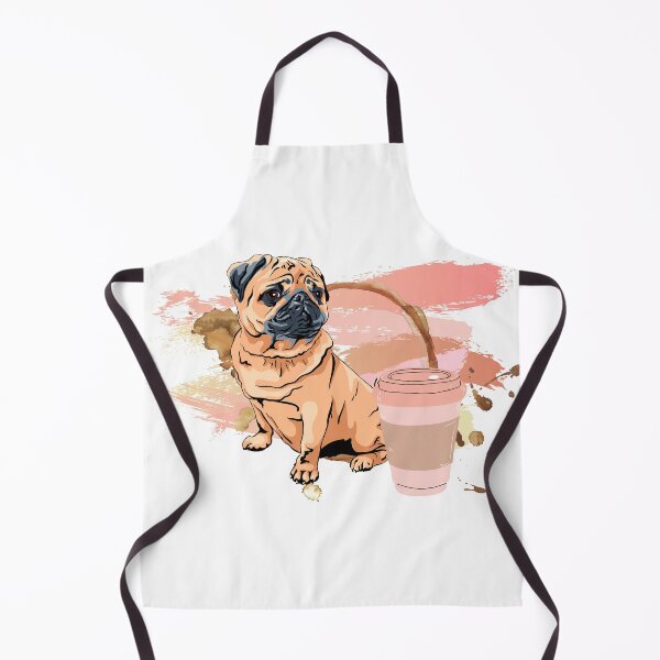 Item preview, Cute pug and coffee designed and sold by hexchen09.