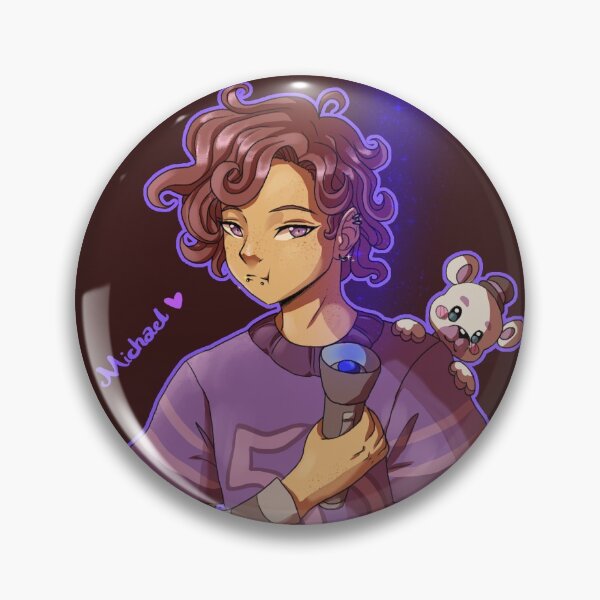 Item preview, Blacklight Michael FNAF print designed and sold by Brot-Dae.