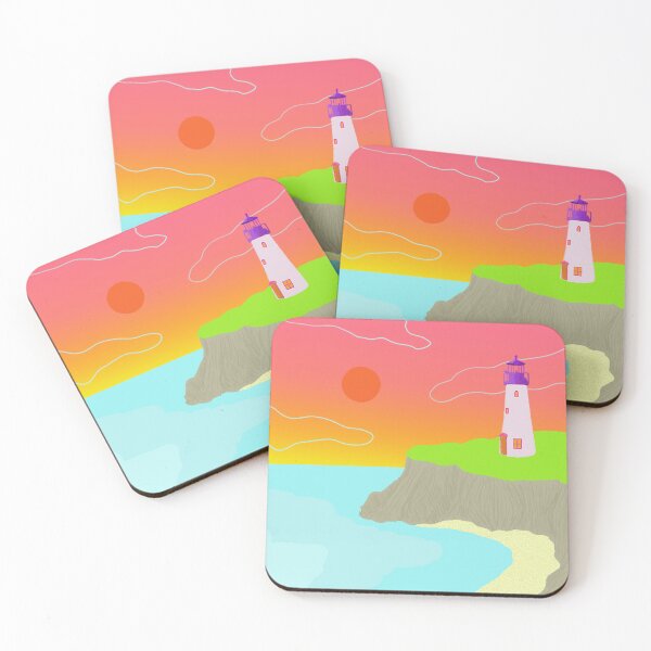 Item preview, Coastal lighthouse landscape designed and sold by Stuckinadream.