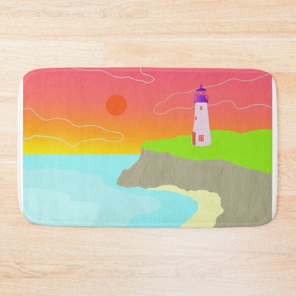 Item preview, Coastal lighthouse landscape designed and sold by Stuckinadream.