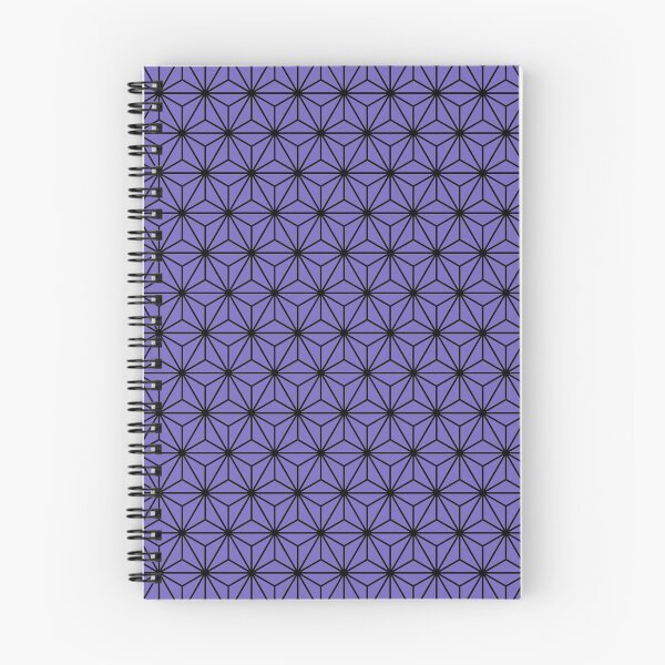 Item preview, Blue Violet Purple Asanoha - Japanese Traditional Pattern designed and sold by KinitaDesign.
