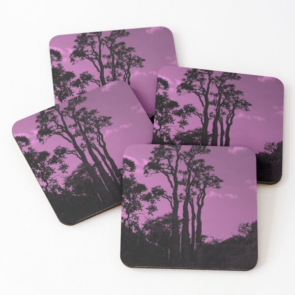 Item preview, Exotic Tropical Trees Silhouette, Socotra Island Purple designed and sold by worldways.