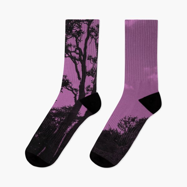Item preview, Exotic Tropical Trees Silhouette, Socotra Island Purple designed and sold by worldways.