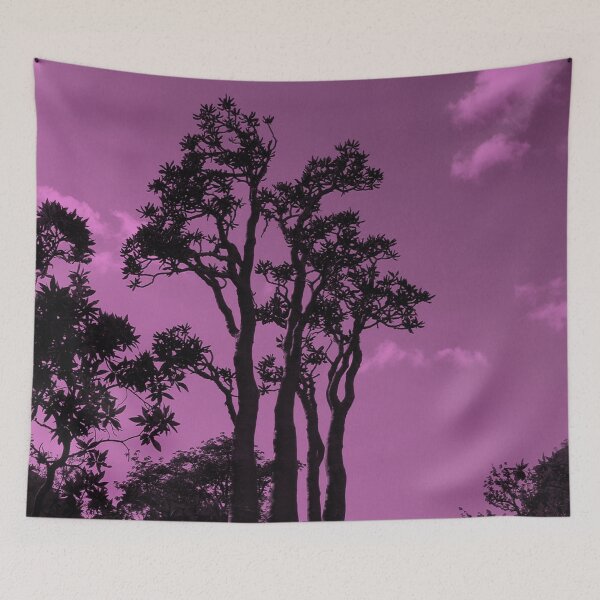 Item preview, Exotic Tropical Trees Silhouette, Socotra Island Purple designed and sold by worldways.