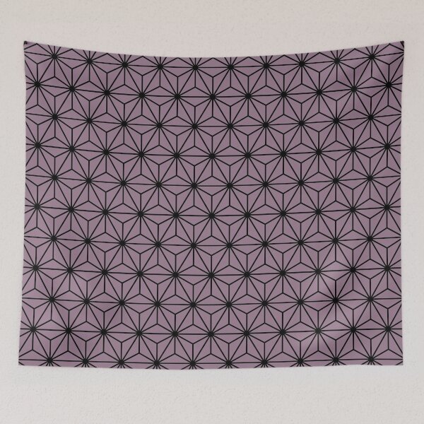 Item preview, Mount Batten Pink Purple Asanoha - Japanese Traditional Pattern designed and sold by KinitaDesign.