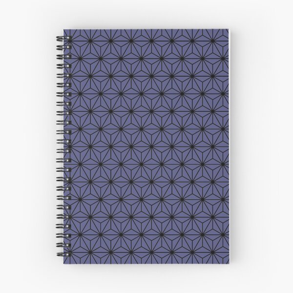 Item preview, Purple Navy Purple Asanoha - Japanese Traditional Pattern designed and sold by KinitaDesign.