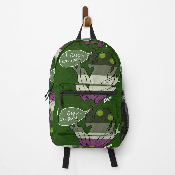 Item preview, Frog supporting aces designed and sold by hues-of-purple // Izzy/Isabel.