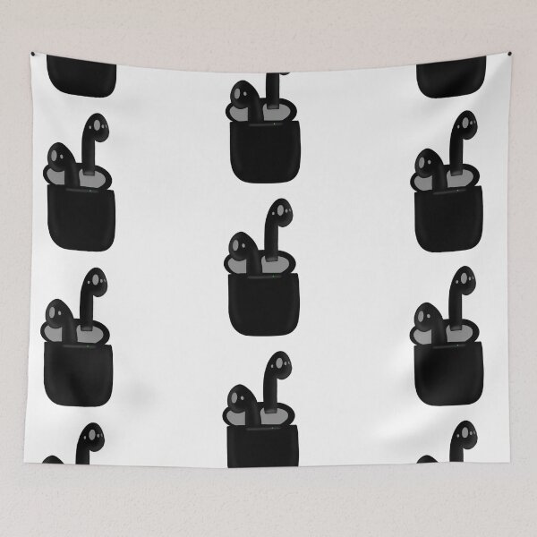 Item preview, Black airpods designed and sold by LU NA.