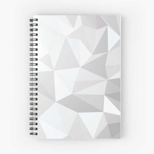 Item preview, White Grey Shaded Rumpled abstract Geometric Triangle Shapes designed and sold by WearWolfDesigns.