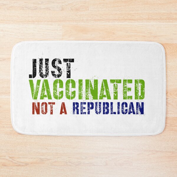 Item preview, vaccinated not republican designed and sold by The Pattern Artist.