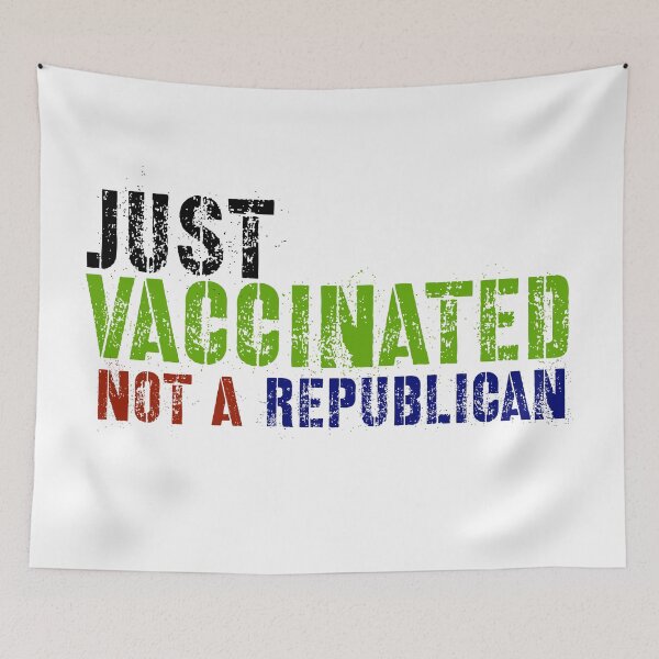 Item preview, vaccinated not republican designed and sold by The Pattern Artist.