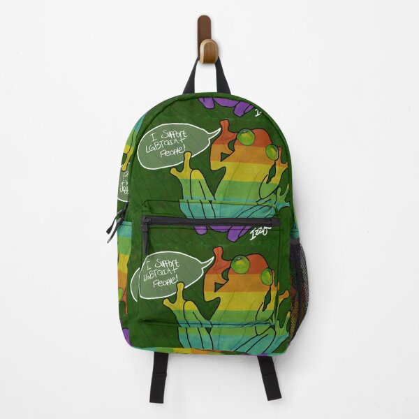 Item preview, Frog supports LGBTQIA (plus) people designed and sold by hues-of-purple // Izzy/Isabel.
