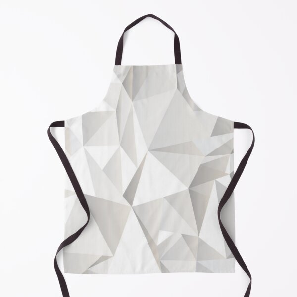 Item preview, White Grey Shaded Rumpled abstract Geometric Triangle Shapes designed and sold by WearWolfDesigns.