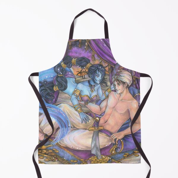 Item preview, 1001 Nights - Magical Djinni in a robber's cave designed and sold by ZadzeneaArt.