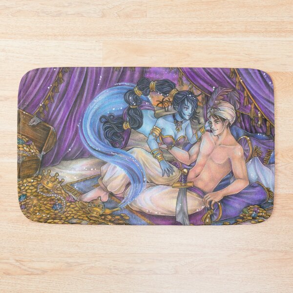 Item preview, 1001 Nights - Magical Djinni in a robber's cave designed and sold by ZadzeneaArt.