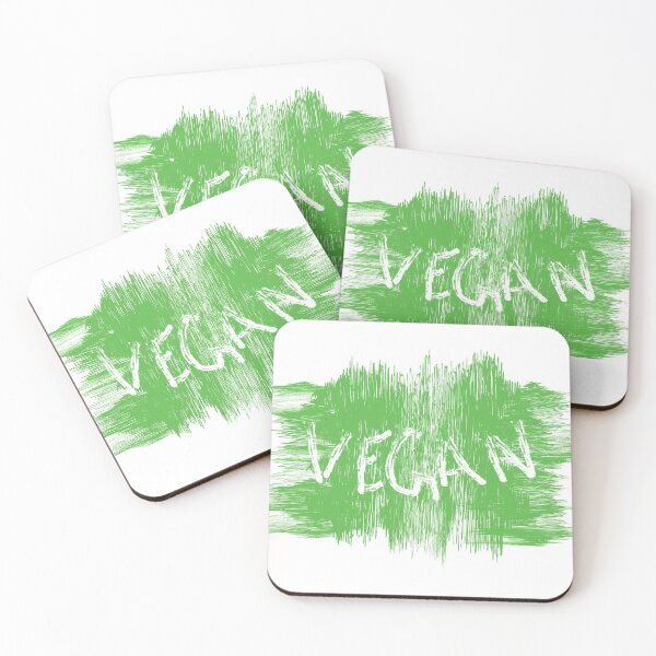 Item preview, Vegan lettering on green background designed and sold by Murza.
