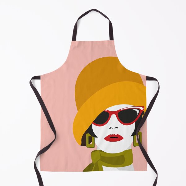Artikelvorschau, 1960er Jahre Retro Vintage Fashion Illustration der Frau mit Glockenhut und Retro-Sonnenbrille. entworfen und verkauft von DDoodleDesigns.