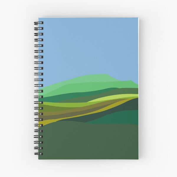 Item preview, Abstract Pen-y-Ghent  in Spring, Yorkshire Dales Three Peaks, Fell Walking designed and sold by SparrowsEndArt.