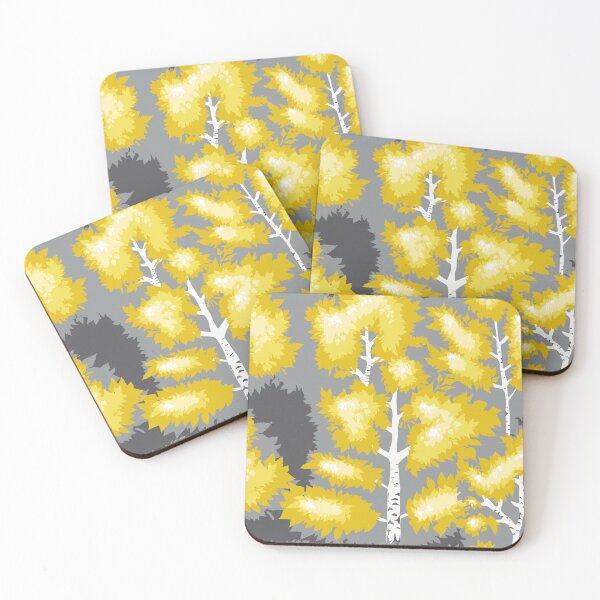Item preview, Yellow birch forest in autumn, seamless pattern designed and sold by colorofmagic.