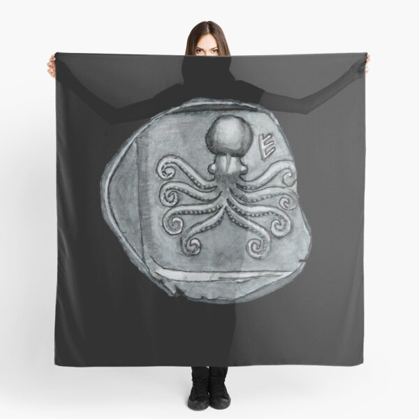 Item preview, Eretria Octopus Coin Original Watercolor designed and sold by WillowNox7.