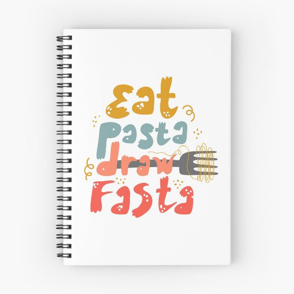 Item preview, Eat pasta draw fasta vector hand drawn lettering. Motivational artist quote flat color illustration. Modern slang phrase colorful sketch inscription. designed and sold by SolArt88.
