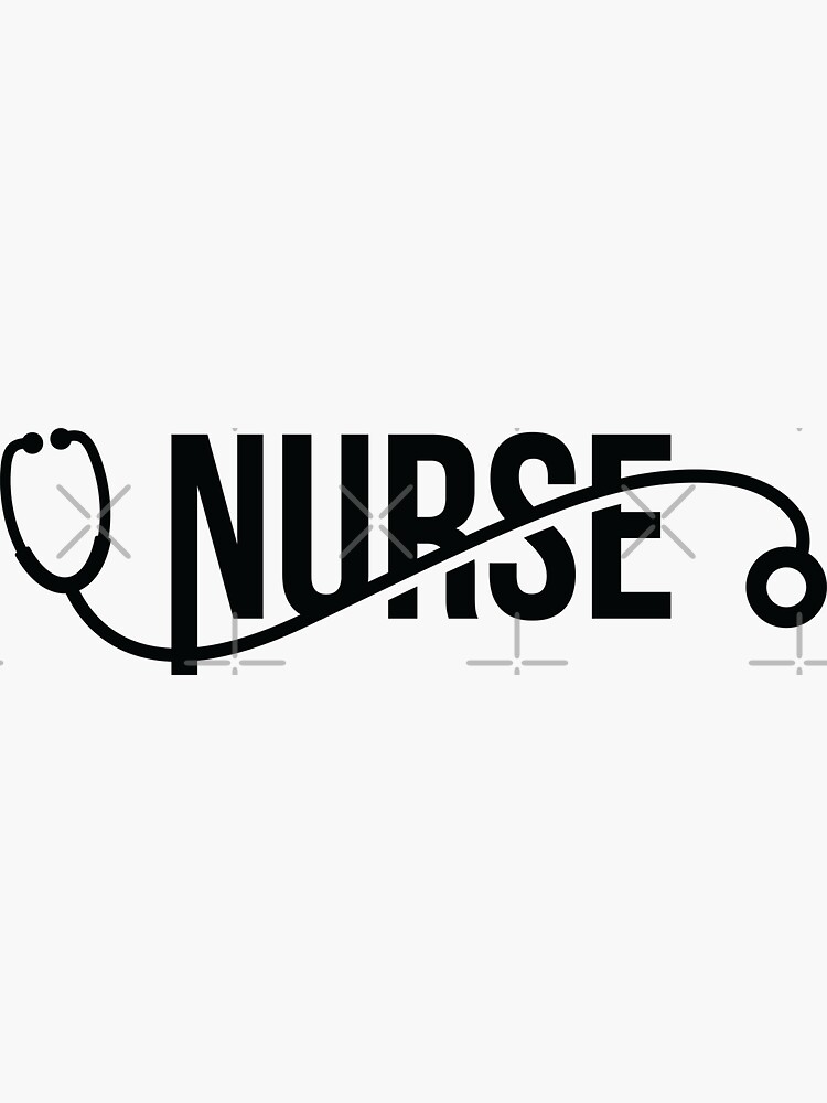 Nurse Stethoscope Sticker