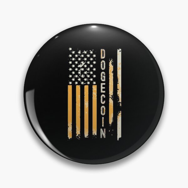 Item preview, Divertida bandera dorada de Dogecoin, criptomoneda Dogecoin Doge designed and sold by magicos1.