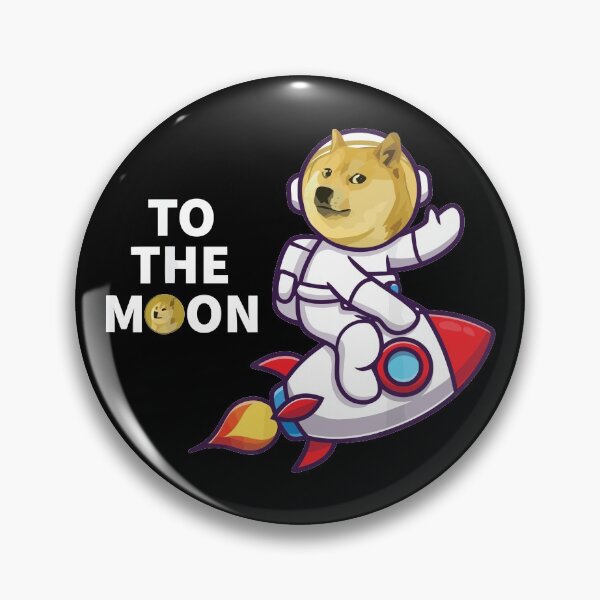 Item preview, Divertido Dogecoin Doge To The Moon, moneda criptográfica Cool Doge Coin designed and sold by magicos1.