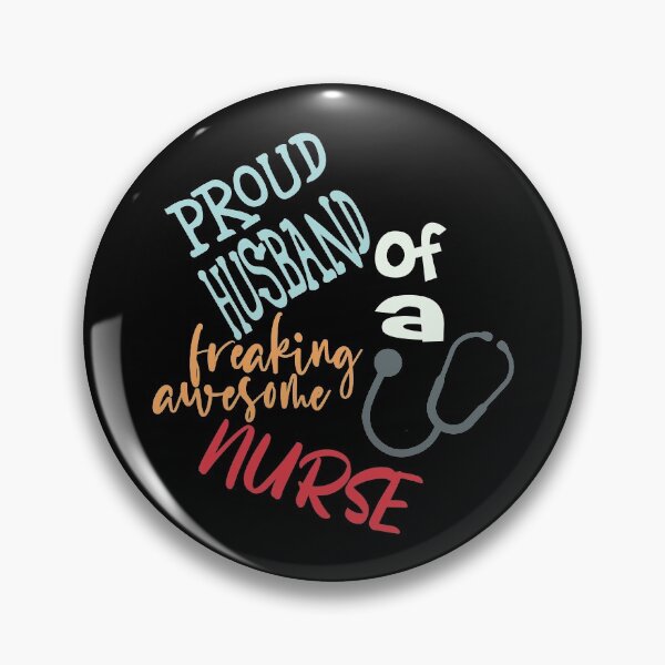 Item preview,  Proud Husband Of Nurse (Stethoscope Colors) designed and sold by superdumb70.