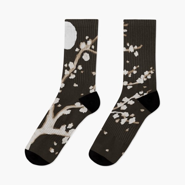 Item preview, White Blossom Night Sky Full Moon designed and sold by JzArt.