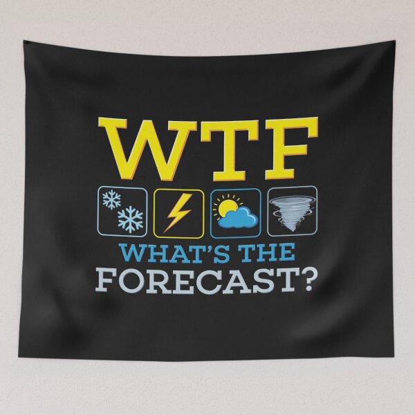 Item preview, WTF Whats the Forecast  Meteorologist Weatherman Weather Sweatshirt7 designed and sold by ayeshacl.