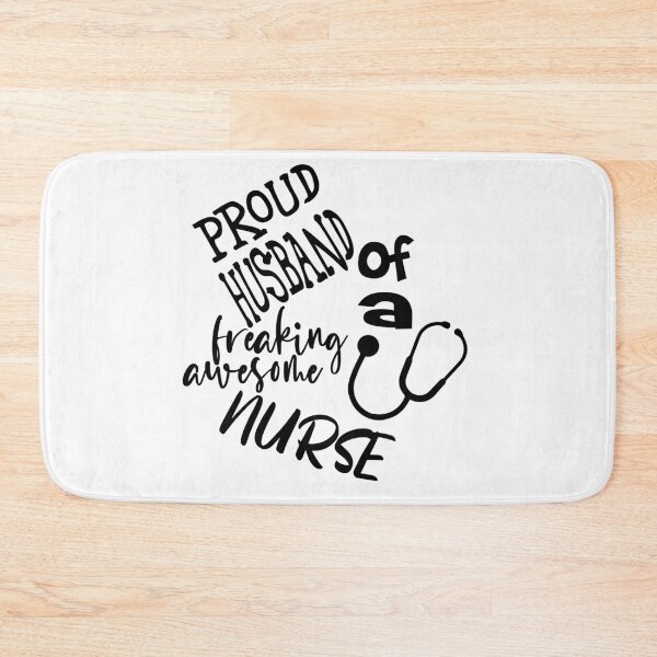 Item preview, Proud Husband Of Nurse (Stethoscope Black) designed and sold by superdumb70.