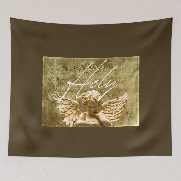 Item preview, Holy Golden Angel Cherub With Collage Background Design designed and sold by EarthArtDesigns.