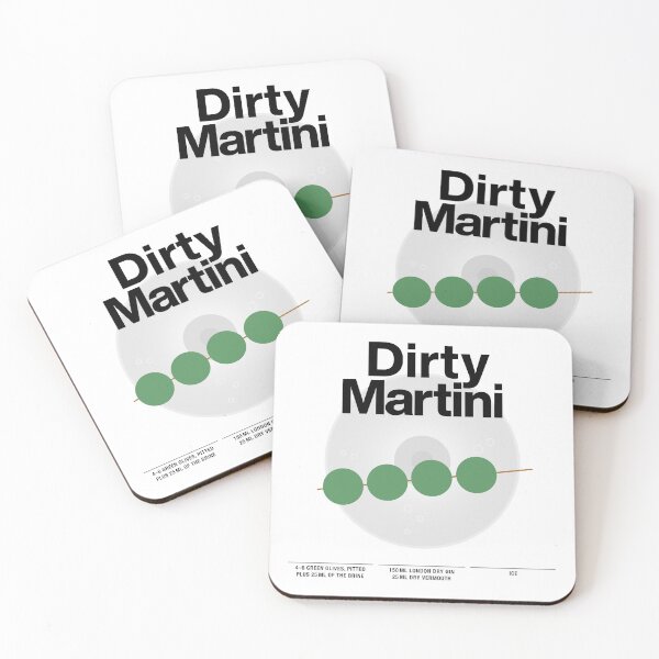 Item preview, Cocktail mixology for the house bar "Dirty Martini" designed and sold by TrueType.